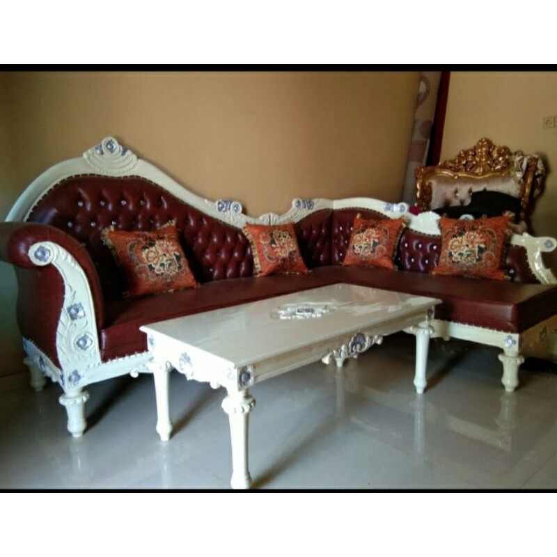 sofa kursi tamu kursi sudut mebel ukir kayu jati jepara