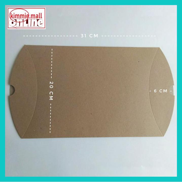 

W4Wt54- Pillow Box Large: 20X30X6 Cm Dus / Box / Kemasan / Paperbox T7Rtu6-