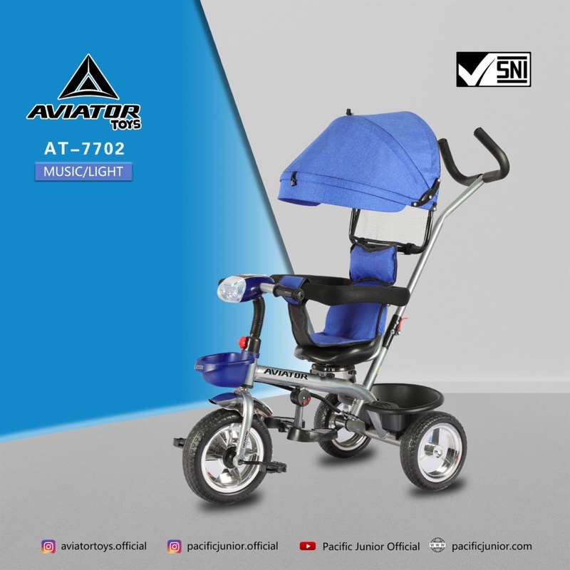 Tricycle Aviator AT 7702 AT7702 Baby Stroller kereta dorong anak bayi Dorongan Anak Bayi Sepeda Anak Roda 3 Tiga ET1265 ET 1265 ET1263 ET 1263 ET1267 ET 1267 ET1268 ET 1268 ET2251 ET 2251 AT7705 AT 7705 AT7702 AT 7702 AT7711 AT 7711 AT7713 AT 7713-2