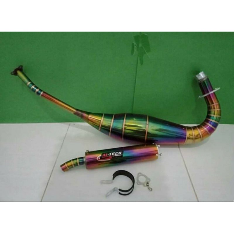 PROMO Knalpot Rainbow Pelangi Ninja 150 Garing Kemrincing