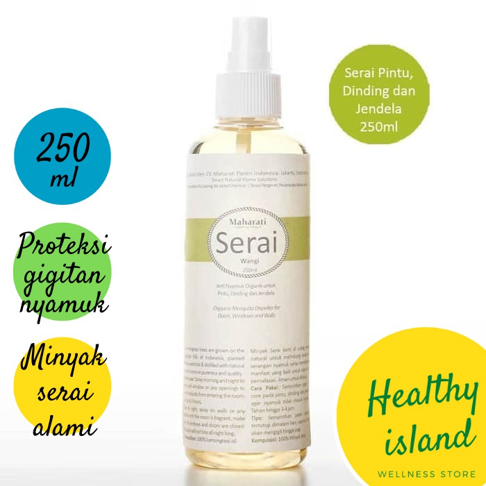 Serai Usir Nyamuk Rumah Pintu Dinding Jendela Mobil Maharati Lemongras