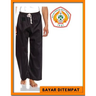 CELANA SILAT MURAH HITAM PRIA WANITA HARGA GROSIR PSHT PAGARNUSA DRILL BAYAR DIRUMAH