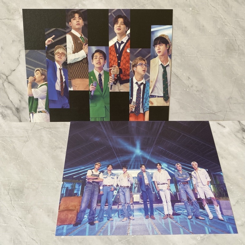 BTS the fact TMA 2021 photocard postcard sharing group rm jin suga jhope jimin v jungkook jk taehyun