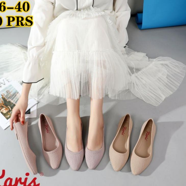 Barang Pilihan.. sepatu flat karis 568 - sepatu jelly flat import wanita