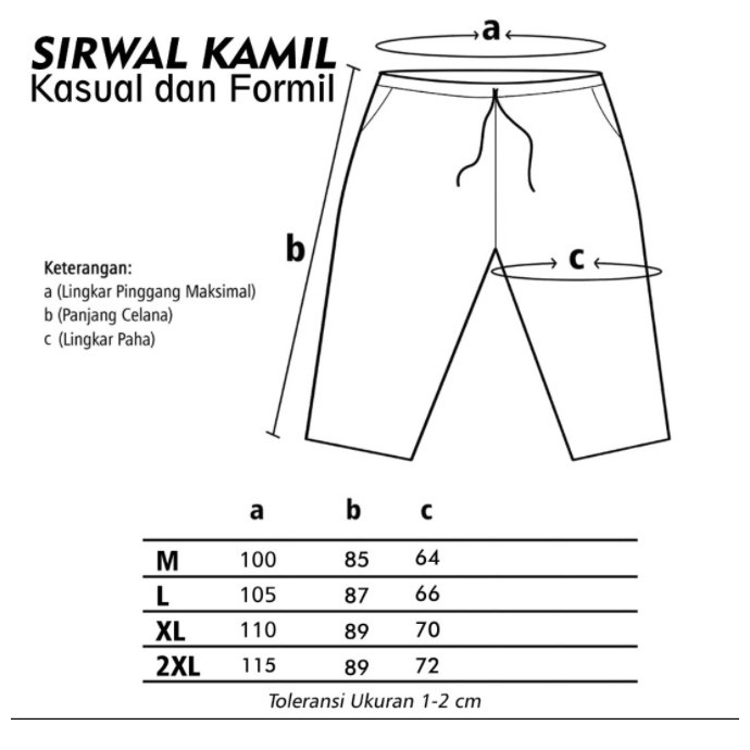 Celana Sirwal Kamil Sirwal Kantor Sirwal Kamil Rosal Celana Muslim Pria