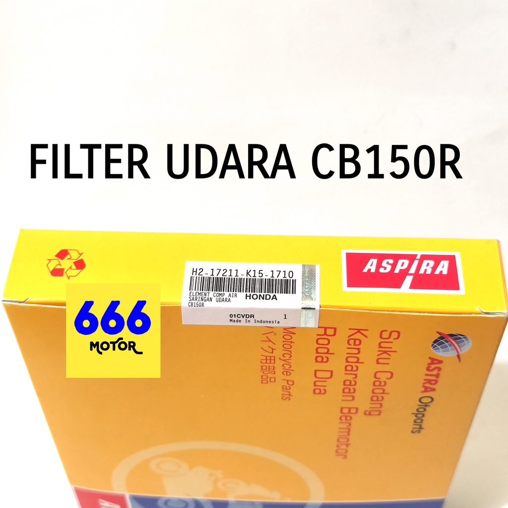 FILTER UDARA CB150R ASPIRA H2-17211-K15-1710