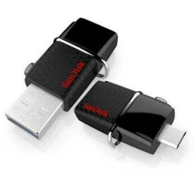 Sandisk OTG 32GB Dual USB 3.0 / Flashdisk OTG Android usb 3.0 - Micro USB 100% RESMI SANDISK - Hitam