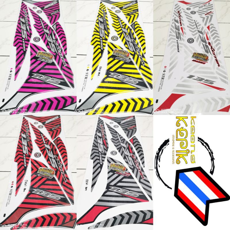 (BISA COD) STRIPING STIKER LIS VARIASI THAILAND MOTOR YAMAHA NEW JUPITER MX NJMX MOTIF EXCITER 135 S