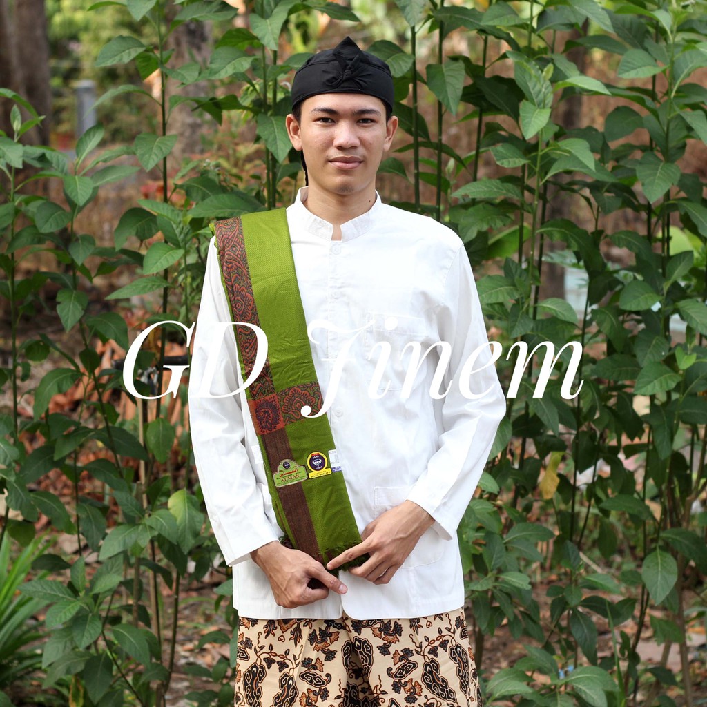 Sorban Kashmiri Asli India Hijau -Toska-Kuning-Biru-Merah-Cokelat-  Sorban Panjang - Sorban Habib