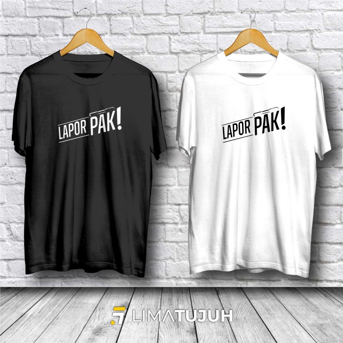 Kaos Lapor Pak Logo Baju Distro