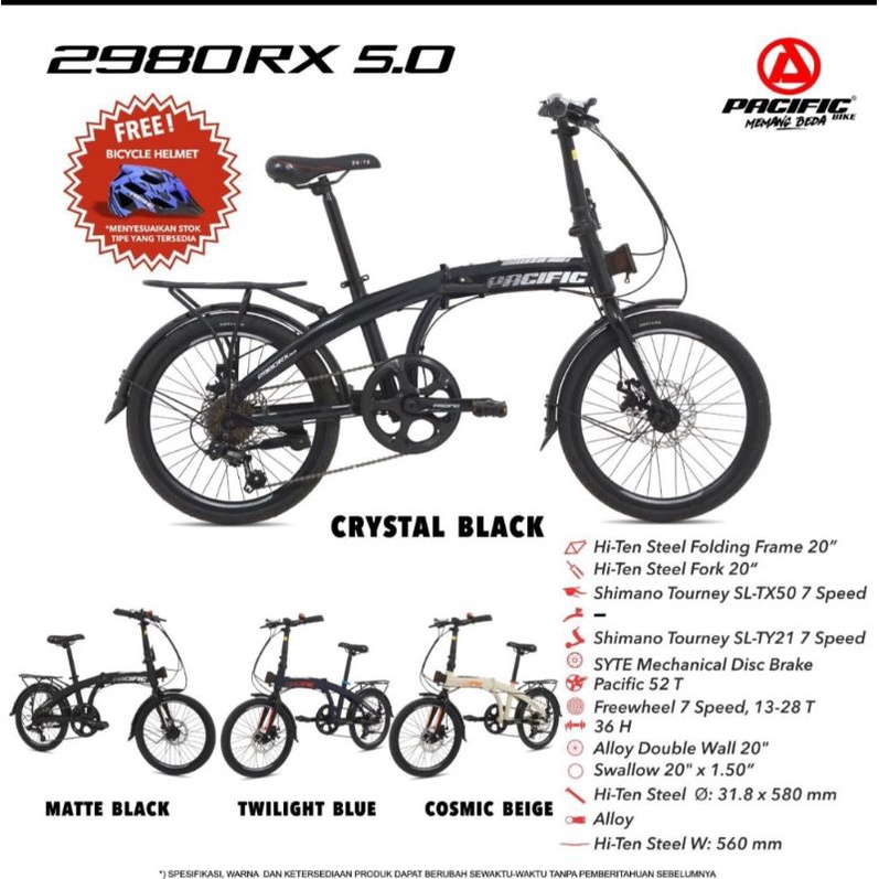 Sepeda Lipat 20 inch Pacific 2980 RX 5.0