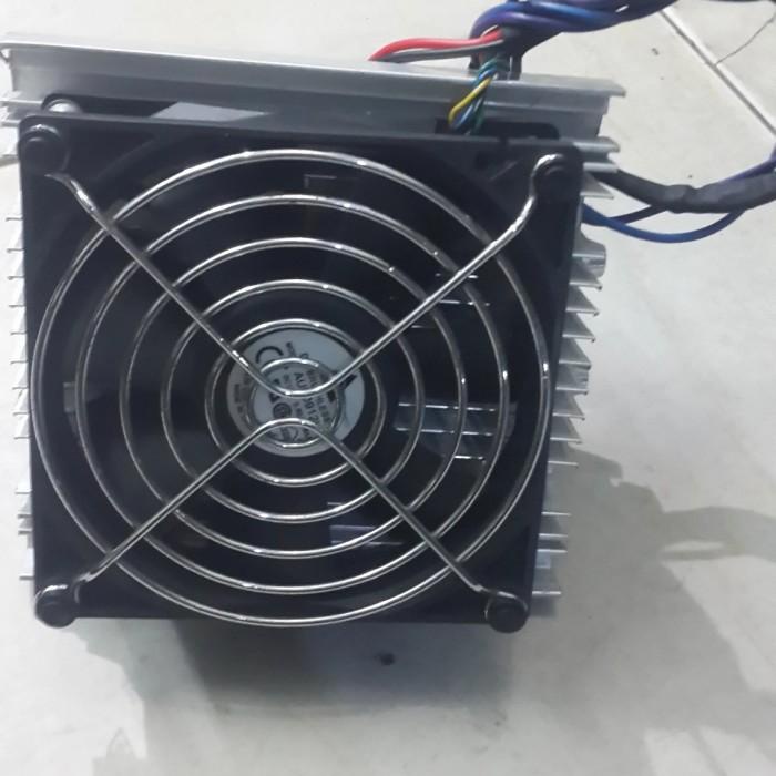 pendingin double peltier dengan water block