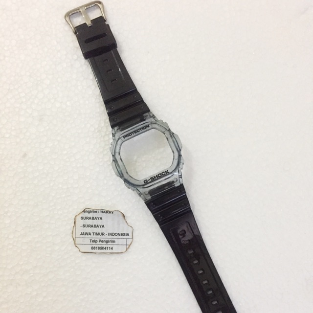 BNB Gshock DW5600 SMOKE BLACK Strap Besel Casio G-shock