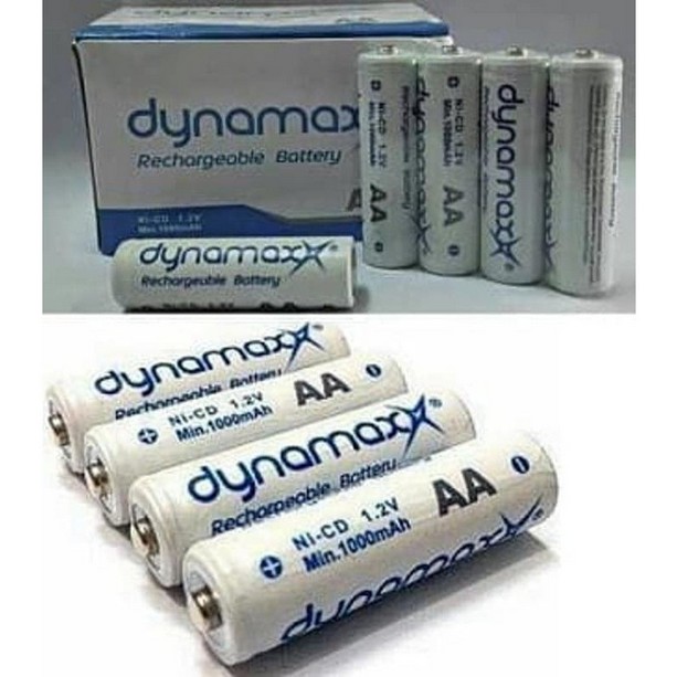 Baterai Dynamax AA A2 Rechargeable 1.5V Bisa Charge Ulang Batu Battery Cas Ni-Cd Batere batre Ni-MH