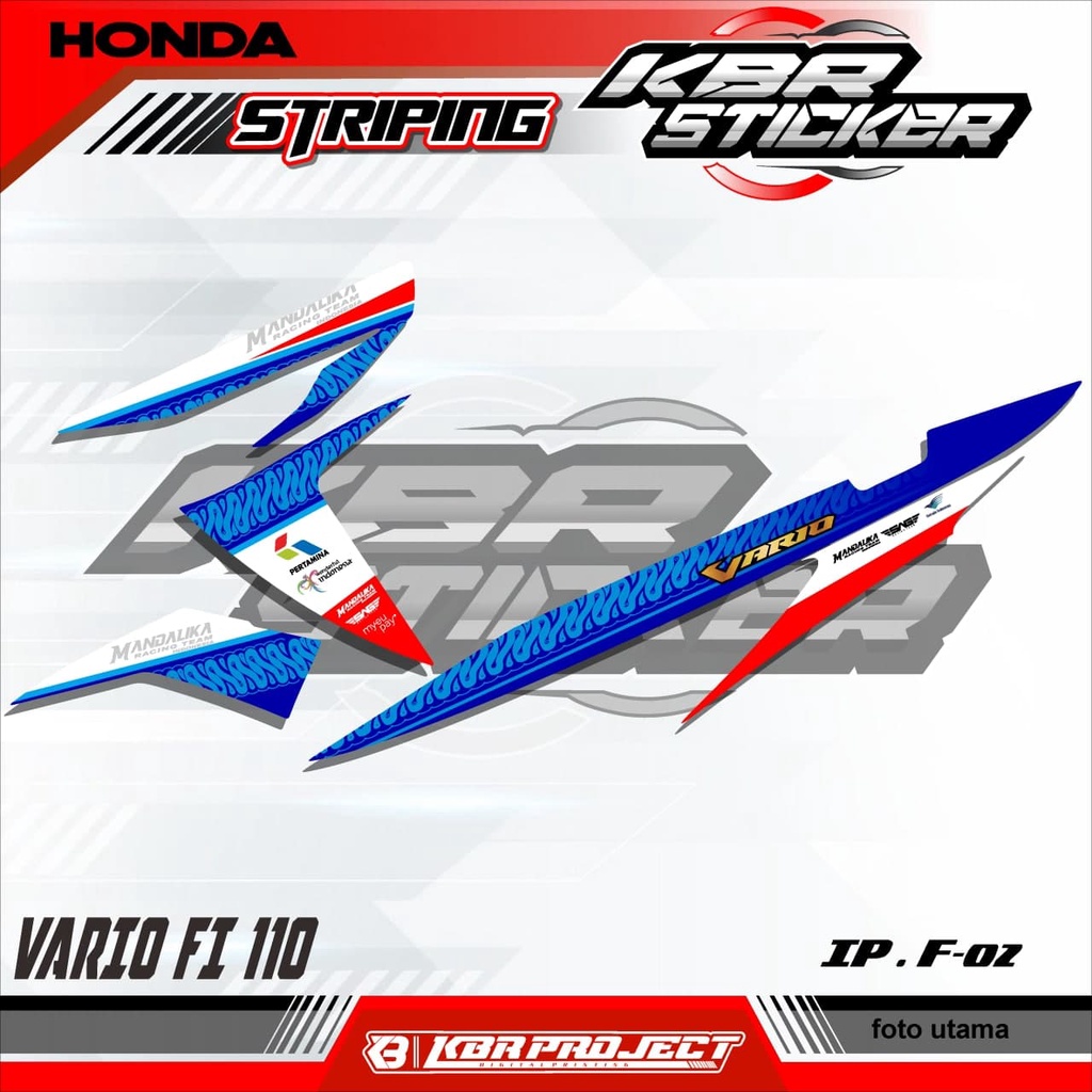 VARIO FI 110 (COD) STICKER STRIPING MOTOR HONDA VARIO FI 110.02