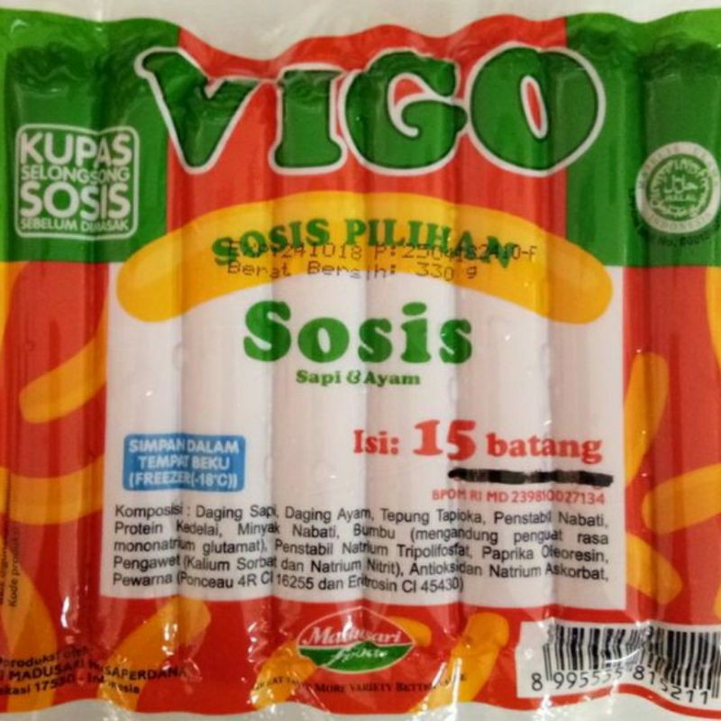 

VIGO SOSIS 375 GR ISI 15