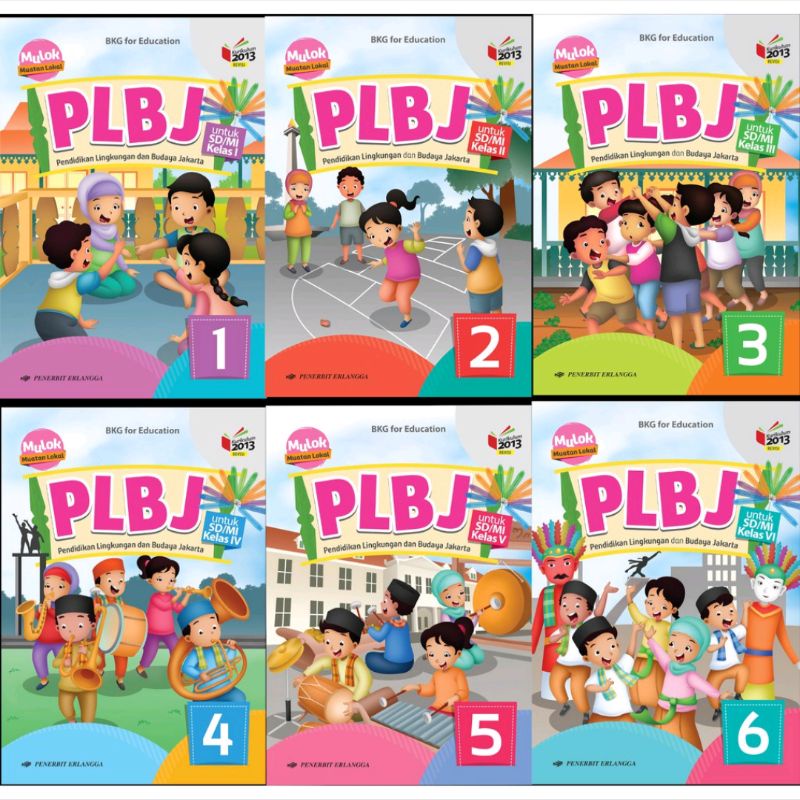 BUKU BEKAS ERLANGGA - PLBJ KELAS 1/2/3/4/5/6 SD K13 REVISI