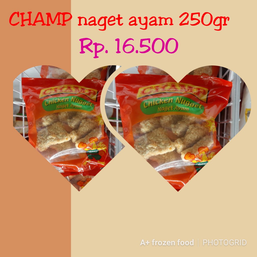 

champ nugget chicken 250 gram