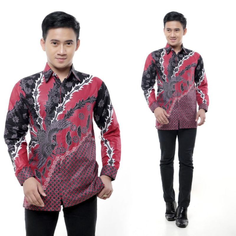 COUPLE BATIK TUNIK KEMEJA EMHABATIK BATIK TERLARIS-Kemeja muraimerh