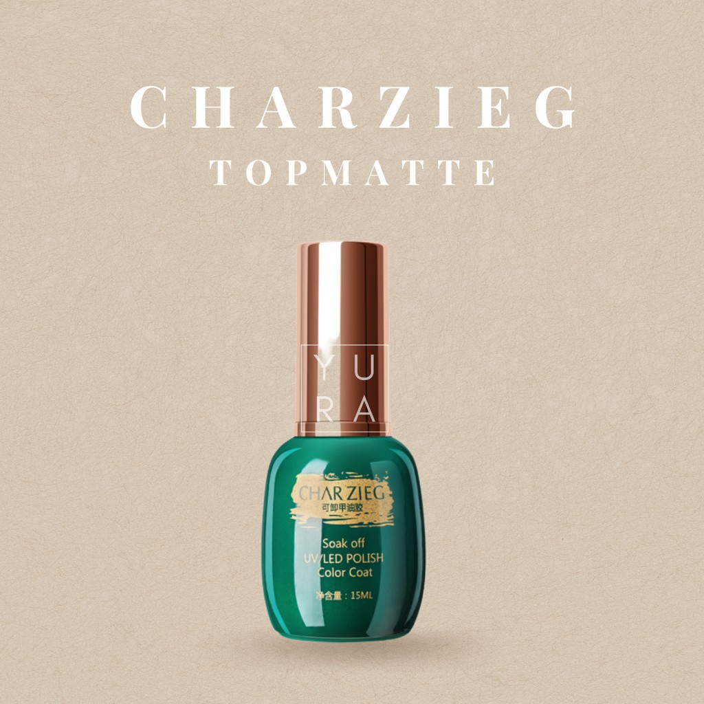 CHARZIEG GEL POLISH ESSENTIALS TOP COAT BASE COAT MATTE TOP COAT UV GEL