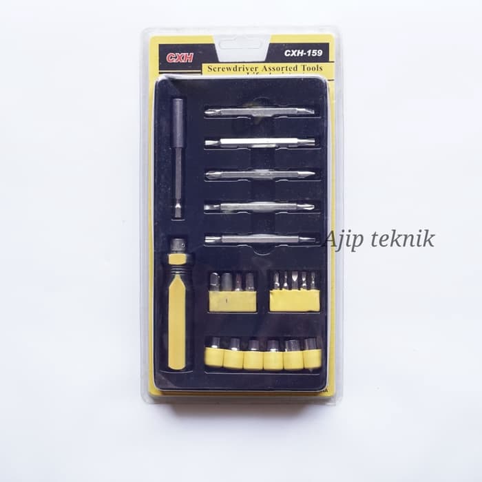 CRH 22 Bit Handle Tool Kit Ratchet Screwdriver Set CXH-159/ Obeng Set