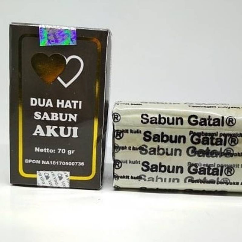 Sabun Sulfur BPOM / Sabun Belerang / Sabun Gatal / Sabun Akui / Sabun Dua Hati Atasi Gatal, Eksim, Kadas, Kurap, Panu, Flek Hitam &amp; Membunuh Bakteri / Sabun Anti Gatal / Sabun Menghilangkan Flek Hitam / Sabun Eksim / Sabun Panu / Sabun Kurap / Sabun Kadas