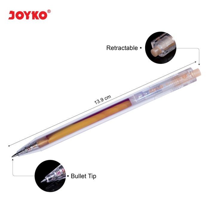 

Berkualitas Rainbow Color Gel Pen / Pen Warna Joyko Gpc-324 Gel 5 Warna 0.5 Mm Berkualitas