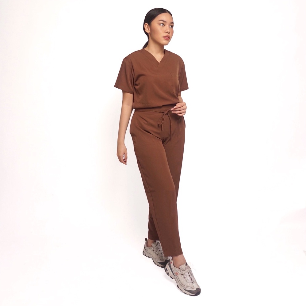 Baju Jaga VSS Scrubs on Call Stretchy Lengan Pendek