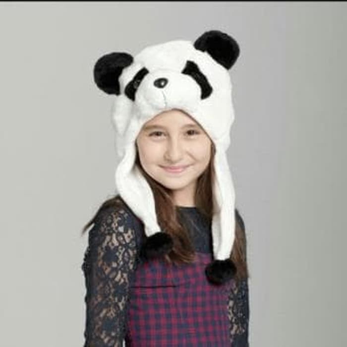 Topi boneka panda lucu unik kaldo ultah