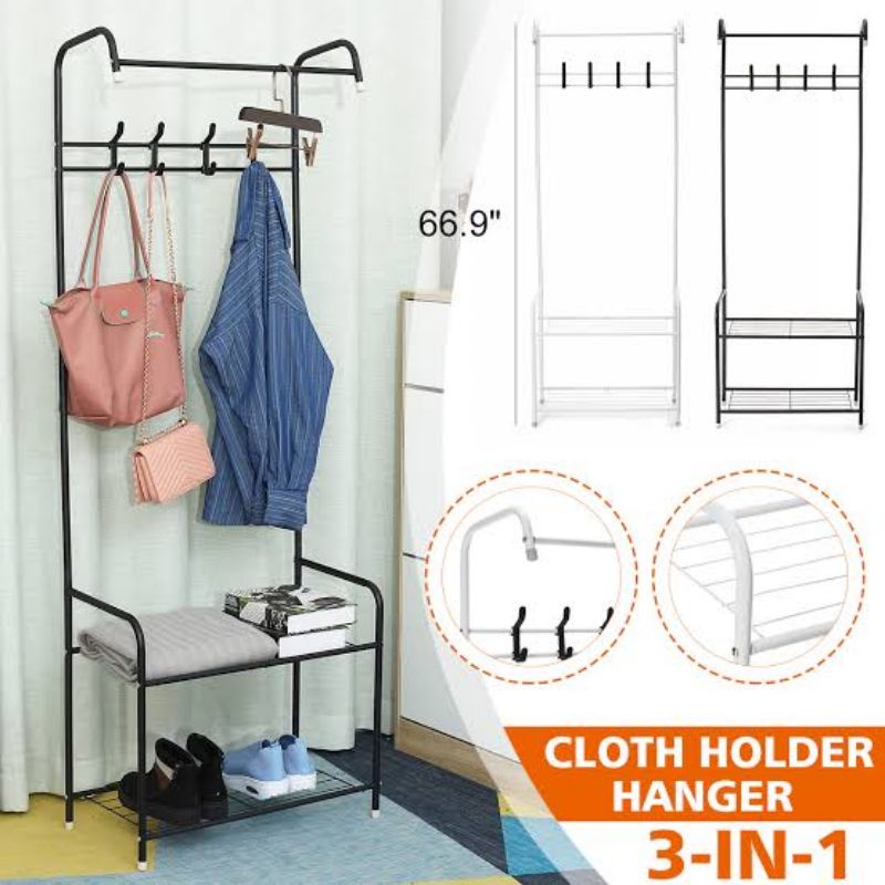 Stand Hanger Rak Baju Gantungan Pakaian Serbaguna PX19