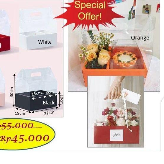 

➷ Mika Handy Box (1510) soft box - flower box - bloom box - box kado ♣