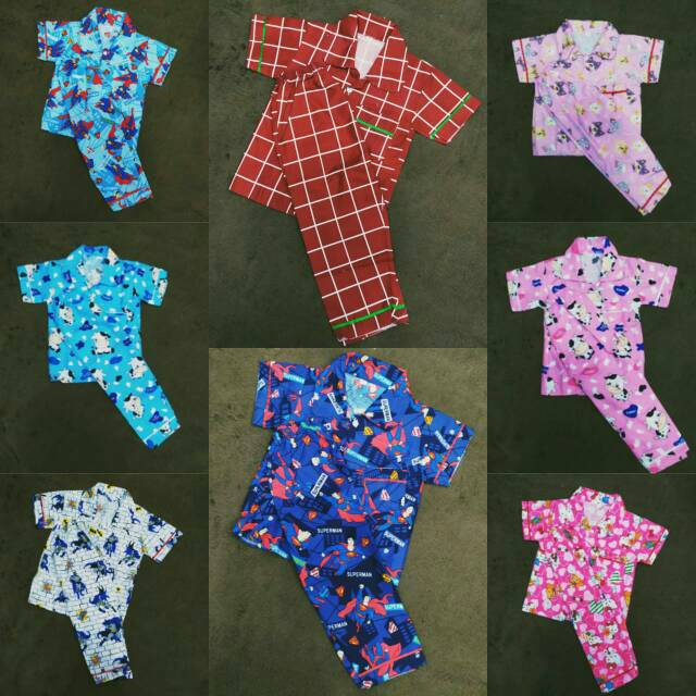 Baju Tidur Piyama Anak 1-5 Tahun