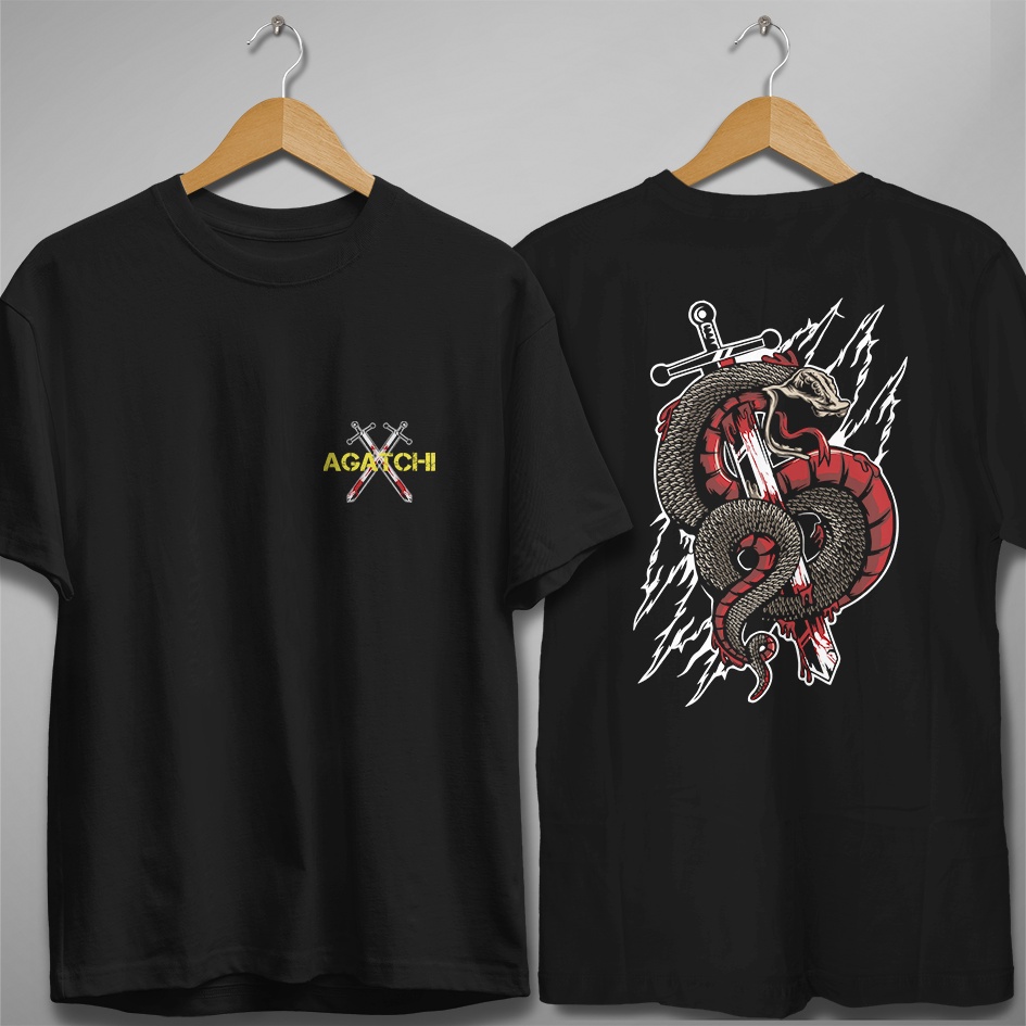 Baju Kaos Atasan Dewasa Agatchi Streetware Snake