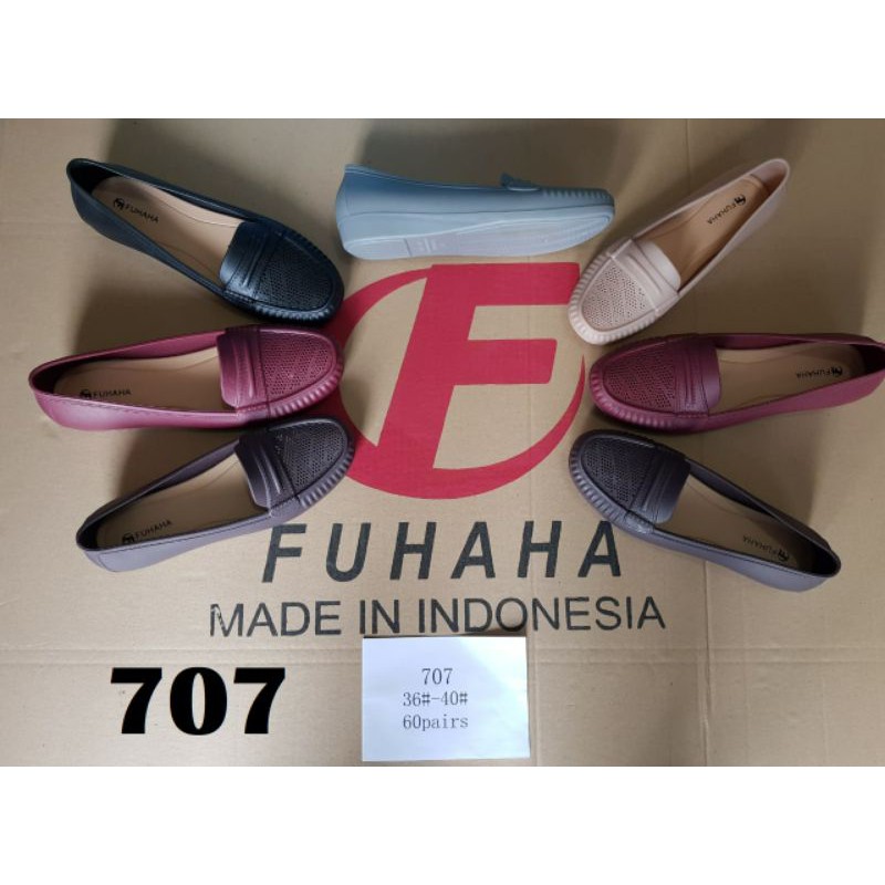 Sepatu Jelly Wanita Kantor Kerja Pantofel Fuhaha 707
