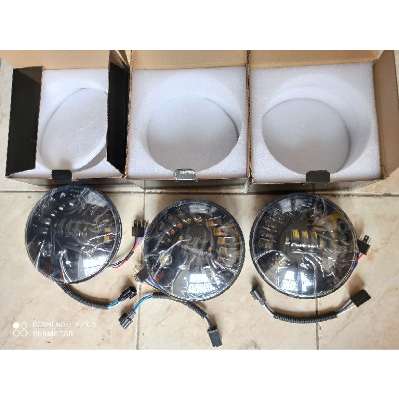 lampu daymaker 19 led 7 inch