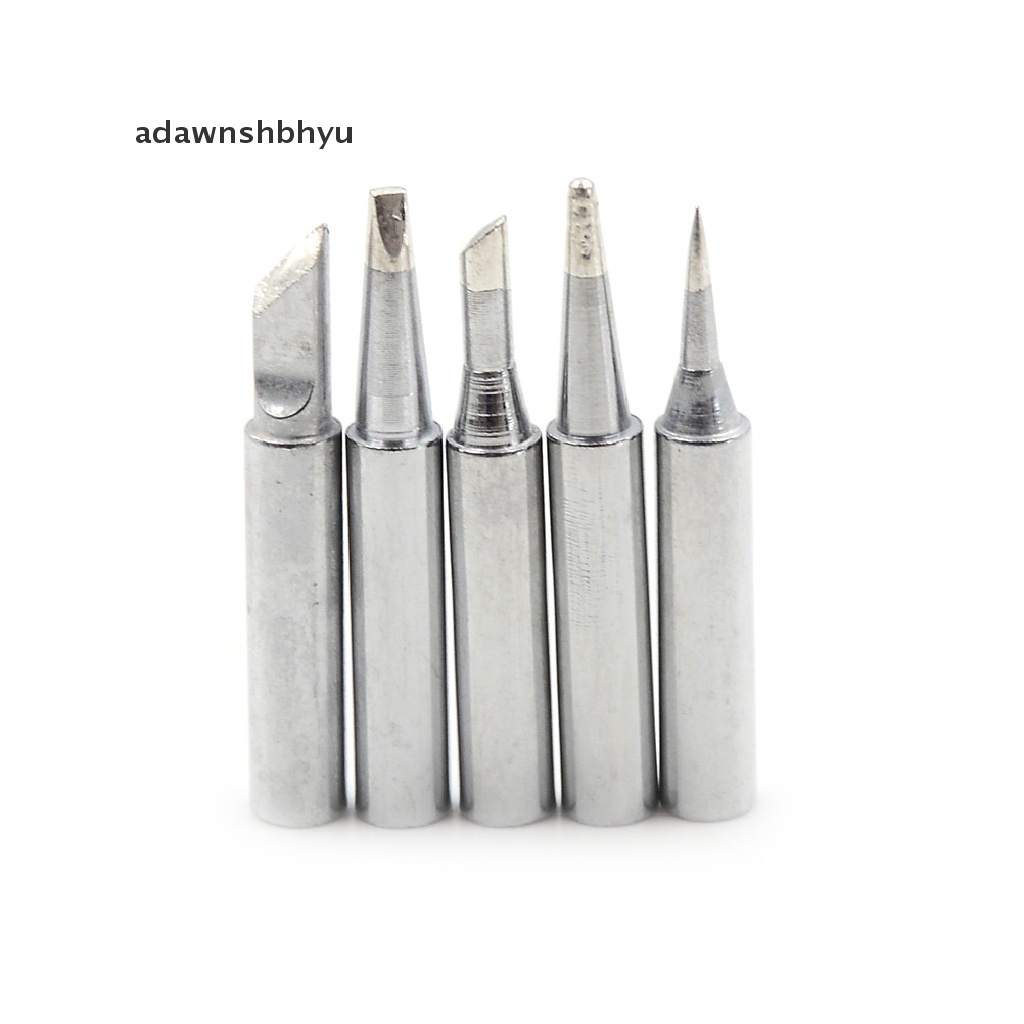 Adawnshbhyu 5pcs 936alatan Solder Kuningan Listrik Tip Solder Station Kerucut Ujung Bevel