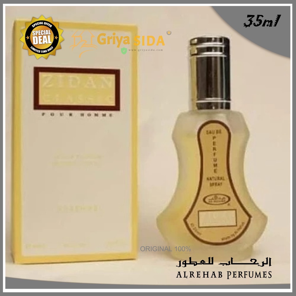 Parfum al rehab zidan classic 35ml original minyak wangi alrehab spray PROMO!