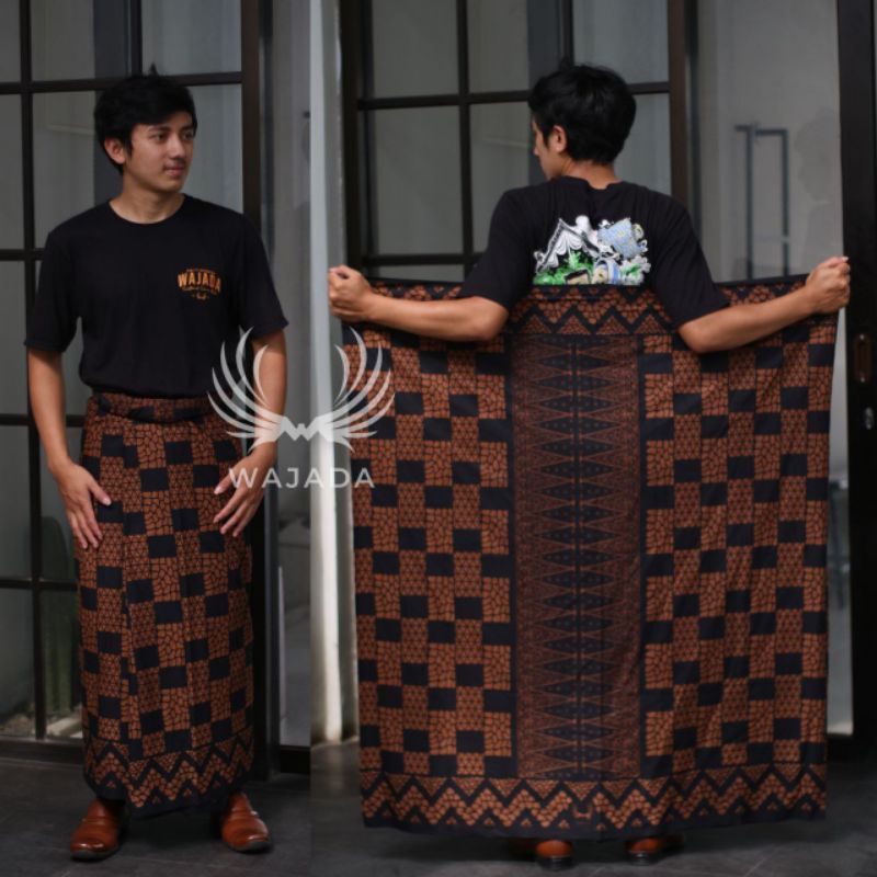 SARUNG PRIA TERBARU MOTIF TEROMPAH SHOLAT DEWASA SARUNG MOTIF BALIMUN SARWON-Pd E