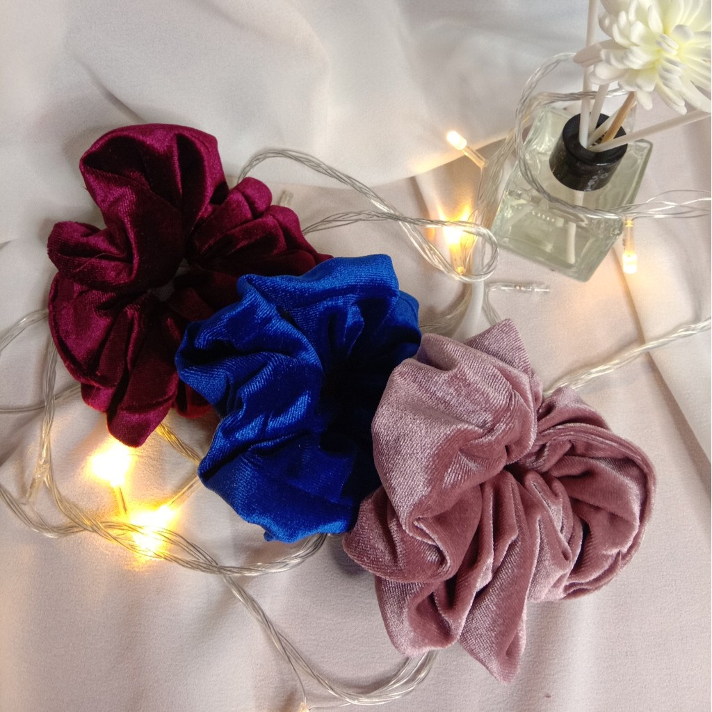 SCRUNCHIE BLUDRU HALUS / SCRUNCHIE MURAH / IKAT RAMBUT
