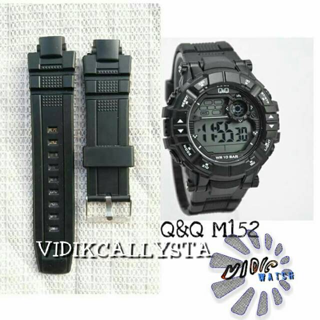 TALI JAM TANGAN Q&amp;Q QNQ QQ M152 M-152 M 152 RUBBER