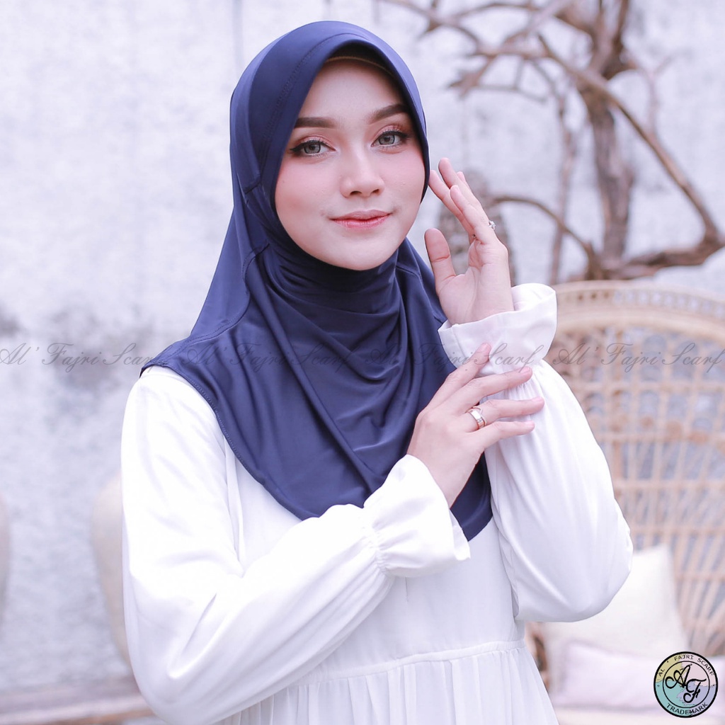 HIJAB INSTAN BERGO OVAL SPANDEX AL FAJRI SCARF BAHAN BERKUALITAS