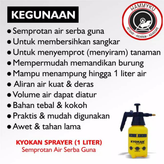 SPRAYER TAMAN - SEMPROTAN BURUNG - SEMPROTAN KANDANG