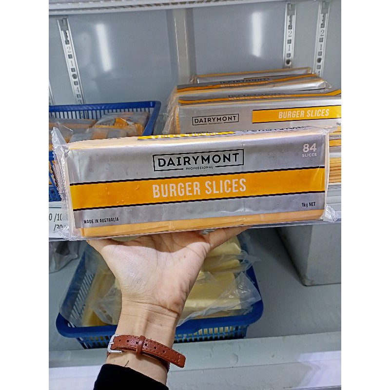 

Dairymont Burger Slice 1kg - Toko Bahan Kue Deligold