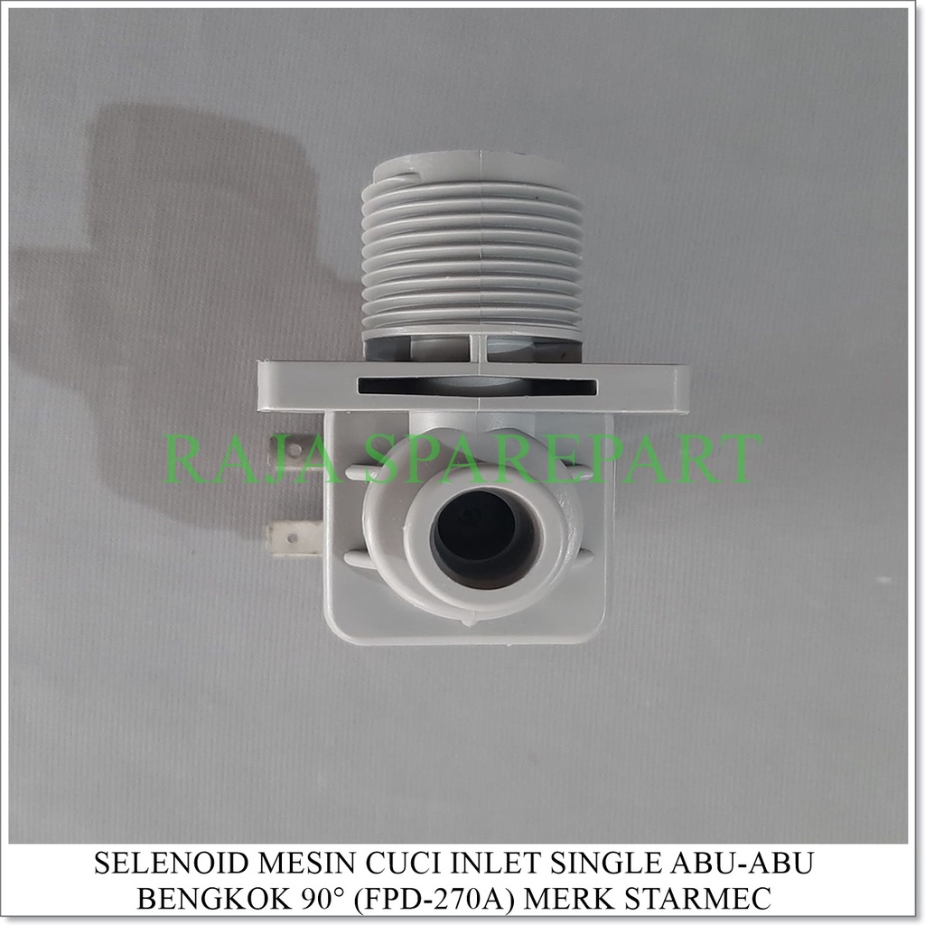 Selenoid / Water Inlet Mesin Cuci INLET SINGLE BENGKOK 90° (Merk STARMEC)