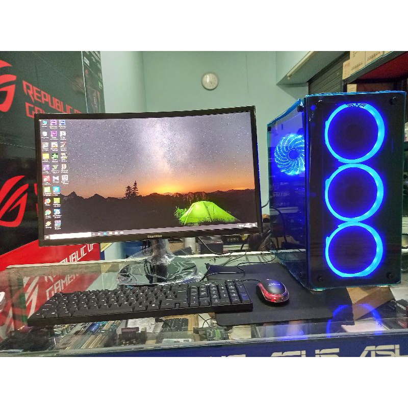 Pc Core i7 SSD + HD 1TB + Led 24 inci siap pakai