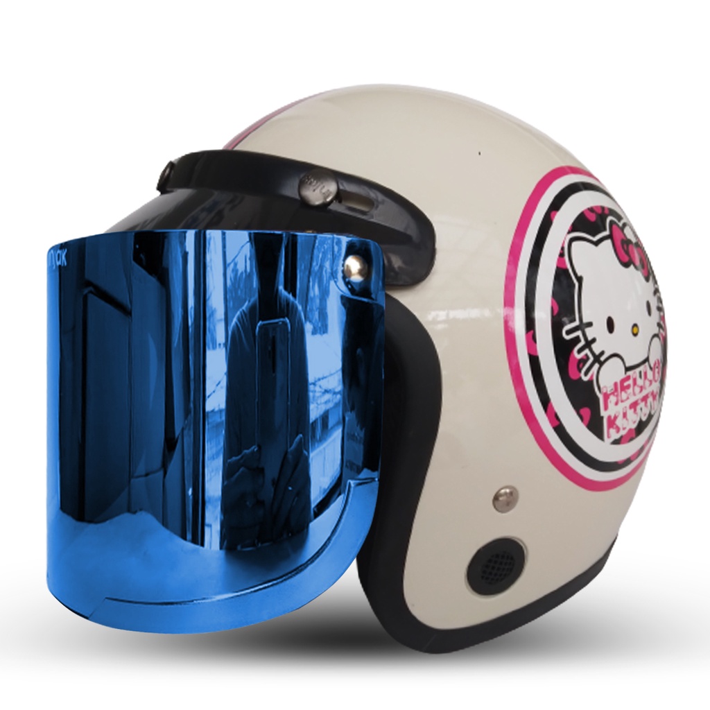 Helm Bogo Retro Classic Dewasa Motif Petriotic Duty Kualitas Premium Kaca Datar Inajak Kaca Cembung Free Packing DUS