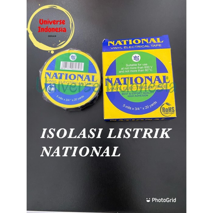 

Lakban Isolasi / Listrik Pvc 20 Yard