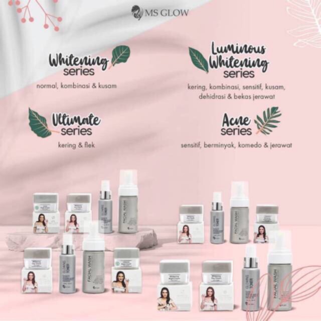 Paket Ms Glow White / Acne / Ultimate / Whitening Luminous