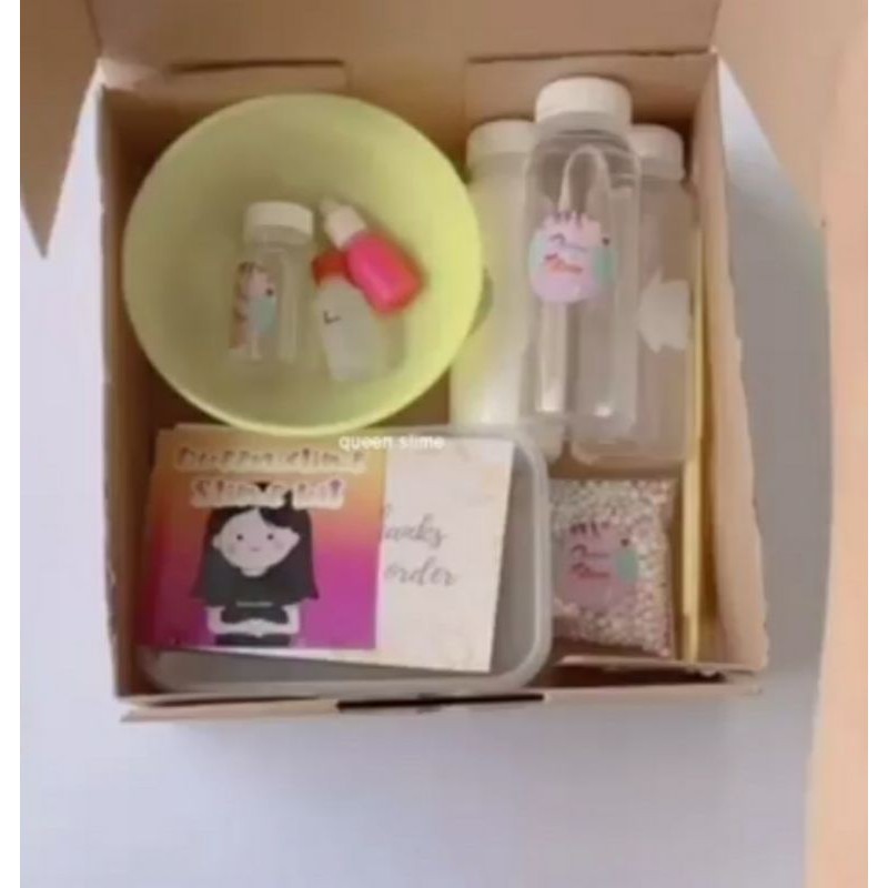 slime kit membuat slime dirumah / diy , lengkap