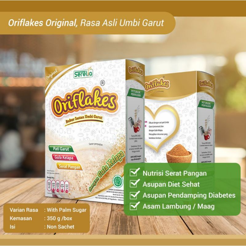 Oriflakes ORIGINAL Rasa Asli Umbi Garut 350g